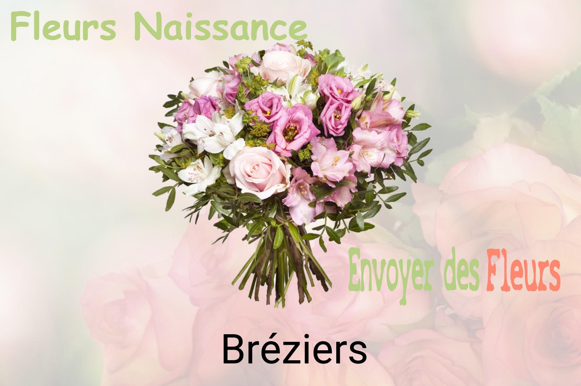 Bouquet de fleurs de naissance livré à Bréziers